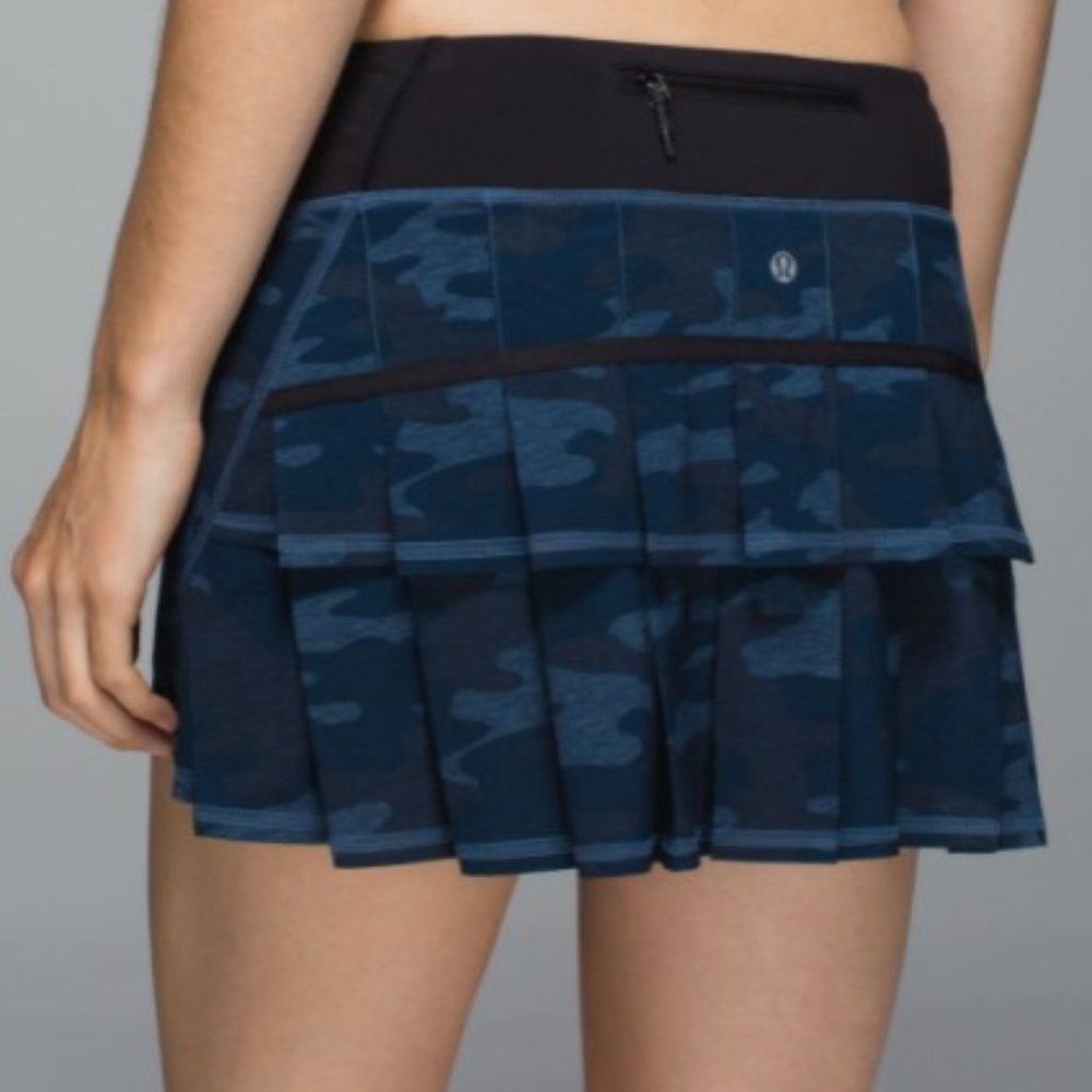 Lululemon Pace Setter skirt blue black camo